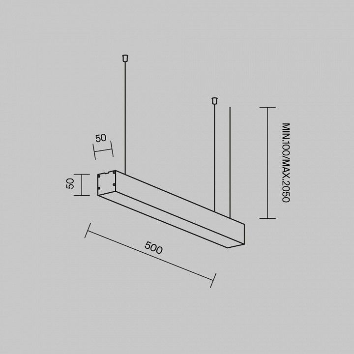 Подвесной светильник Maytoni Technical Подвесные линейные светильники LL312026