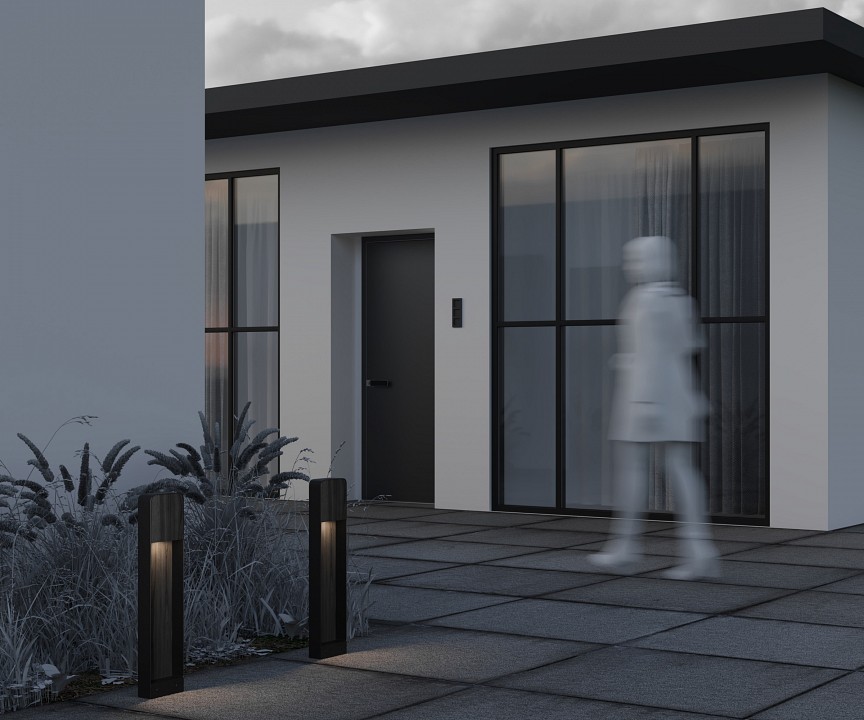 Наземный высокий светильник Maytoni Outdoor Porte O481FL-L7BWD3K
