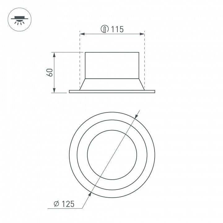 Встраиваемый светильник Arlight MS-BREEZE 035613(1)