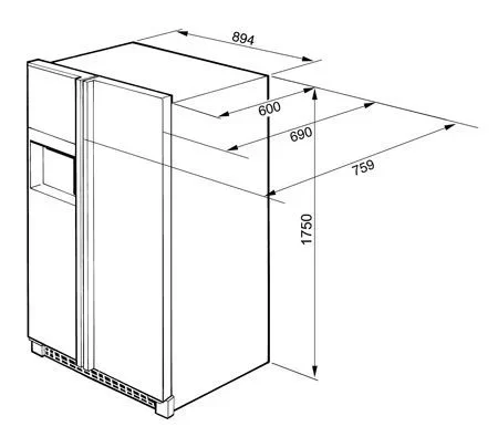 Холодильник Smeg SS55PTL3