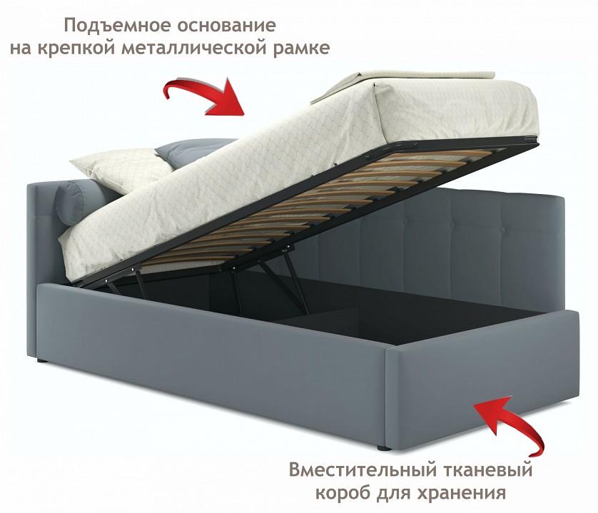 Кровать односпальная Bonna 2000x900 с ПМ