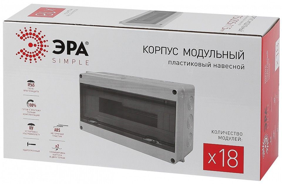 Электрический щиток навесной Эра  KMPN18_IP65