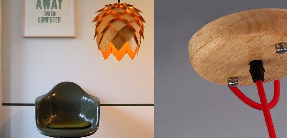 Подвесной светильник Imperiumloft Crimea Pine Cone Natural Wood 40.510