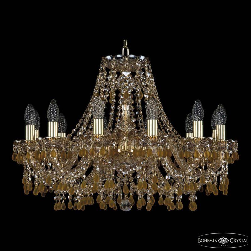 Подвесная люстра Bohemia Ivele Crystal 1410 1410/12/240 G V1003 M721