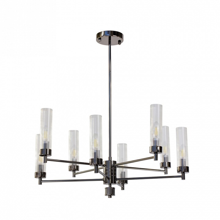 Люстра на штанге AM-Group INDIGO INDIGO SP8 PEARL BLACK