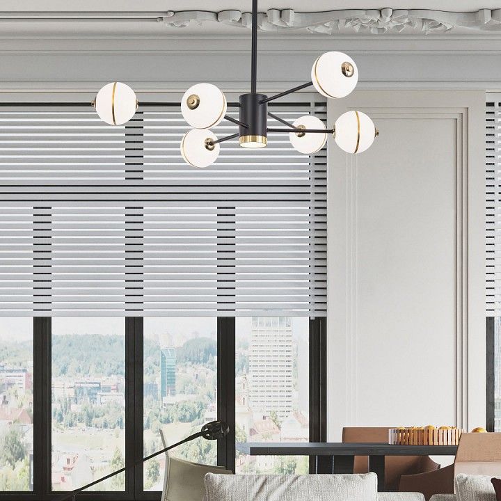 Люстра на штанге Arte Milano Ferrara-72069 272069/6 BK