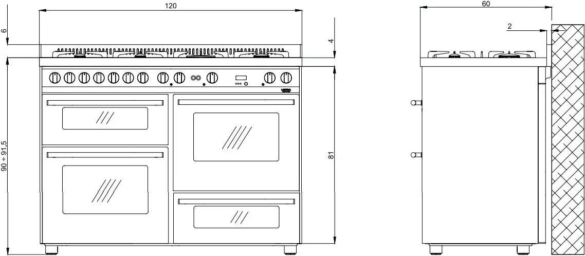 Варочный центр Lofra PBI126SMFET+DMFT/2AEO