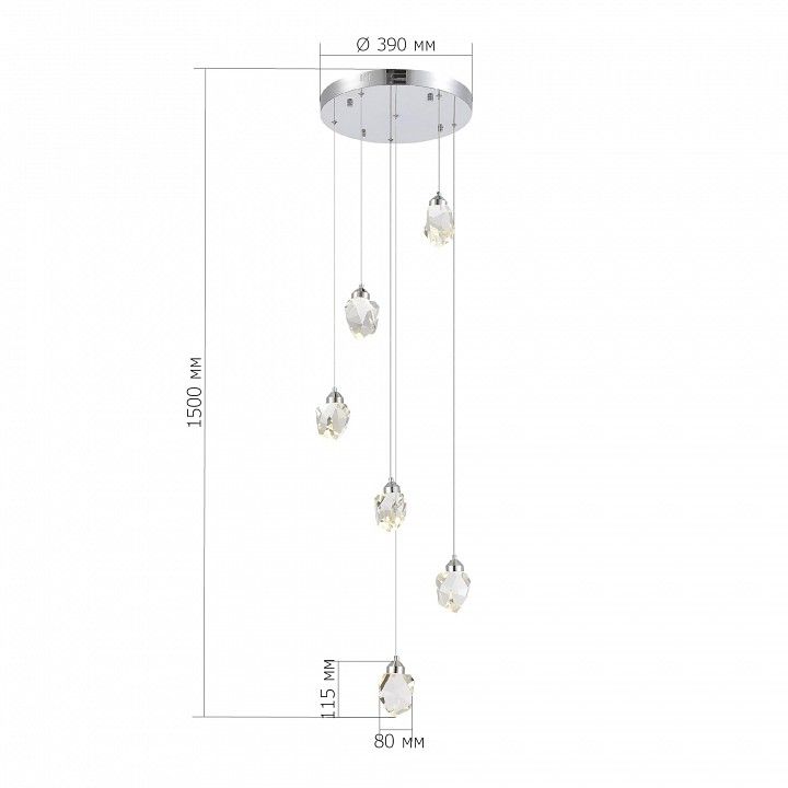 Подвесная люстра ST-Luce Cascato SL6114.103.06