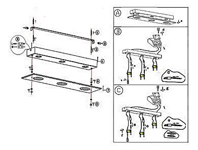 Накладной светильник Globo Berto 49200-3
