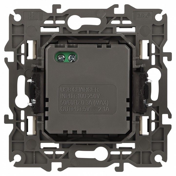 Розетка 2хUSB type A без рамки Эра Эра Elegance 14-4110-02
