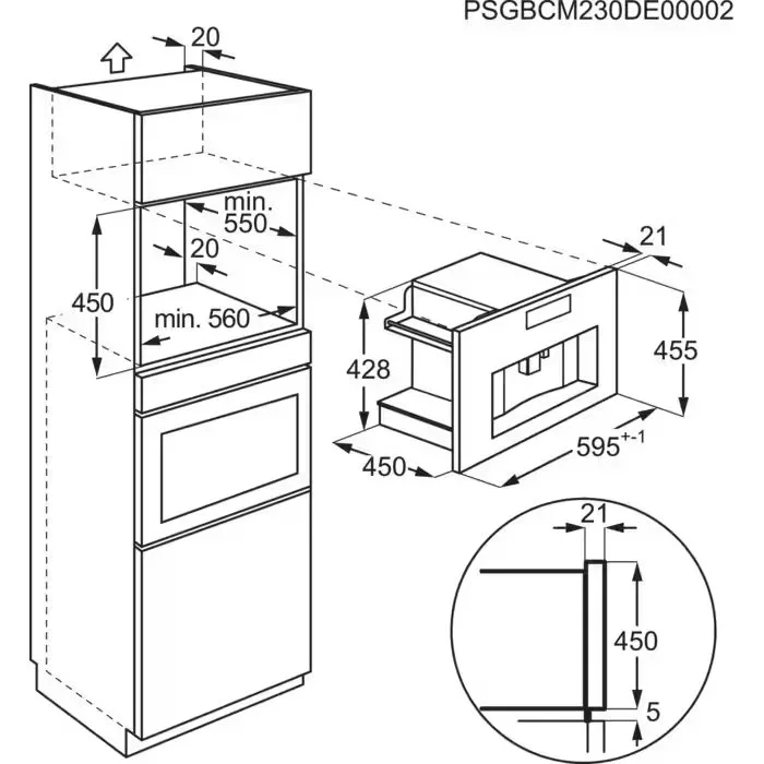Встраиваемая кофемашина Electrolux KBC85X