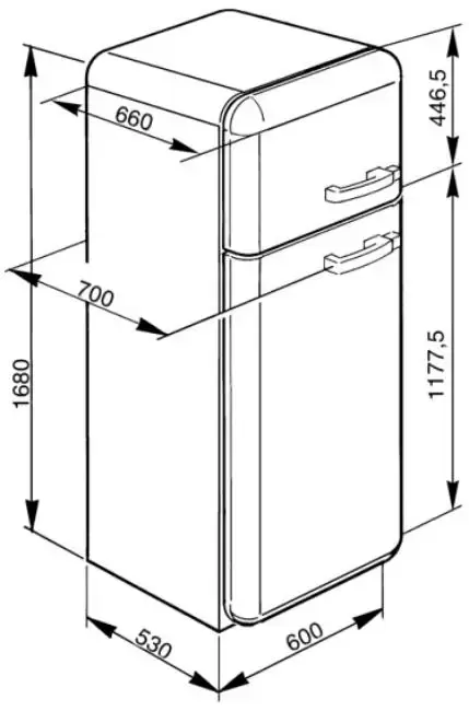 Холодильник Smeg FAB30RNE1