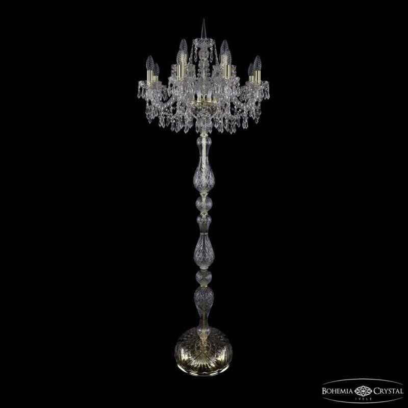 Торшер Bohemia Ivele Crystal 1403 1403T1/8+4/195-165 G
