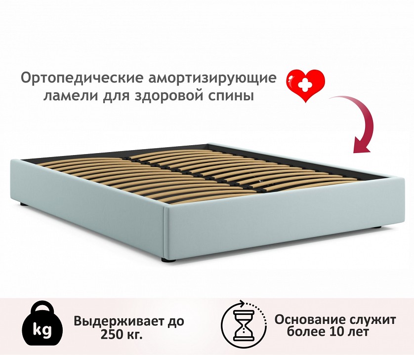 Кровать двуспальная Base 2000x1600 с ПМ