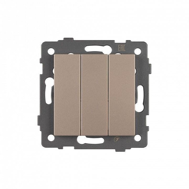 Выключатель трехклавишный без рамки Arlight SWT 049899