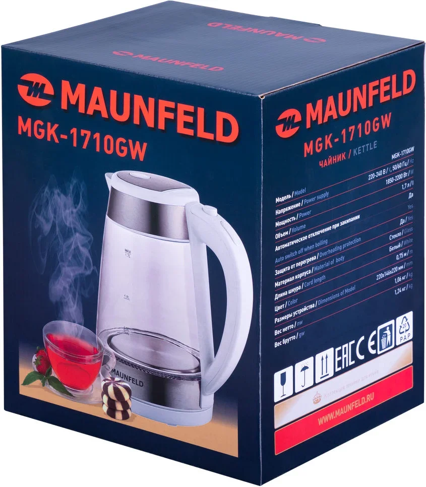 Чайник Maunfeld MGK1710GW