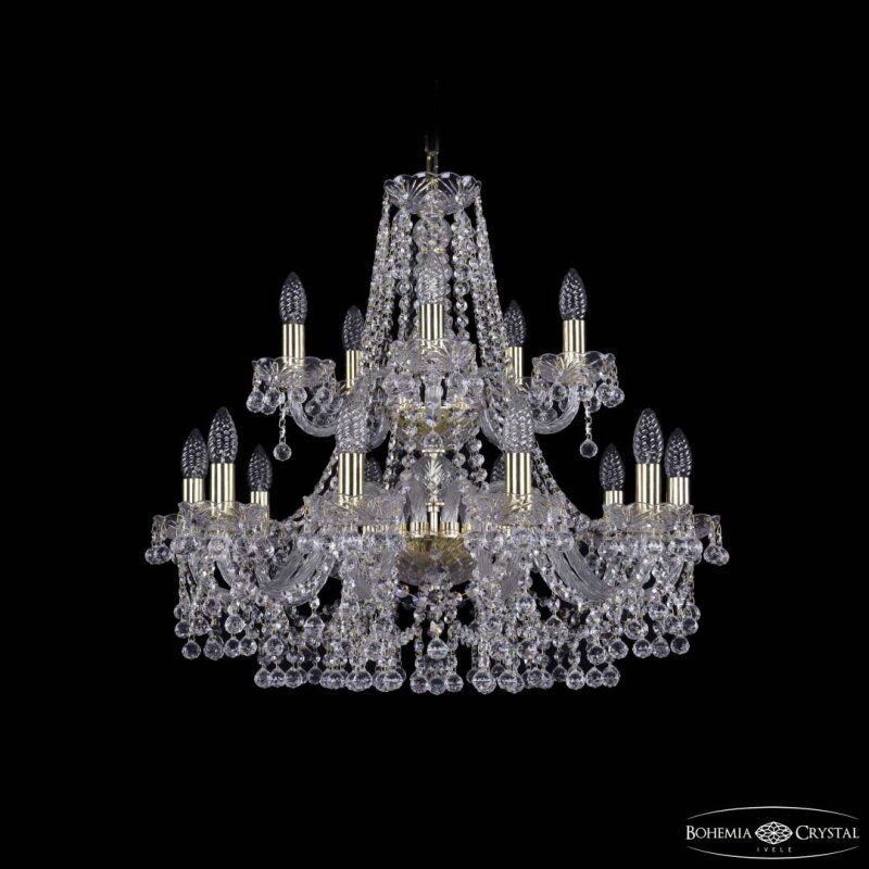 Подвесная люстра Bohemia Ivele Crystal 1409 1409/10+5/240/2d G