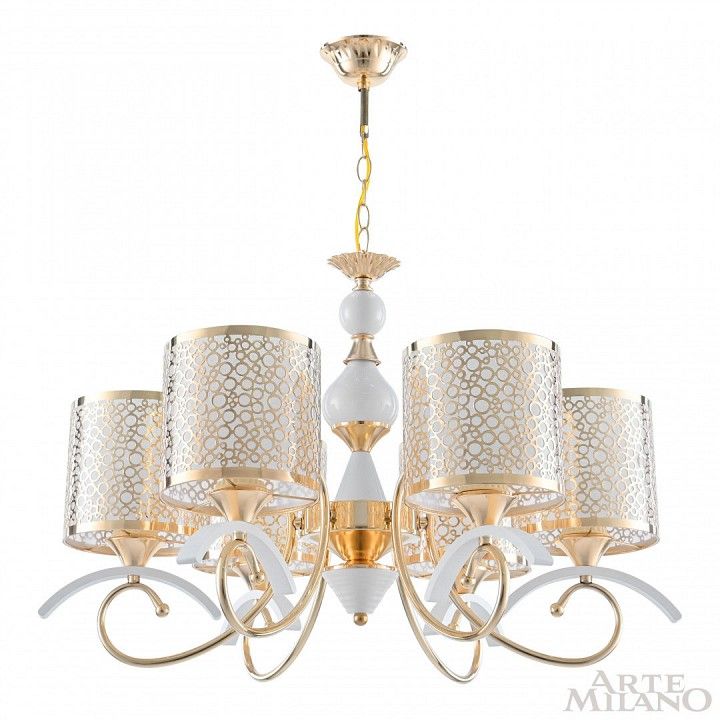 Подвесная люстра Arte Milano Florentia-9787 309787/6 Wh/Gd