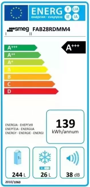 Холодильник Smeg FAB10LOR2