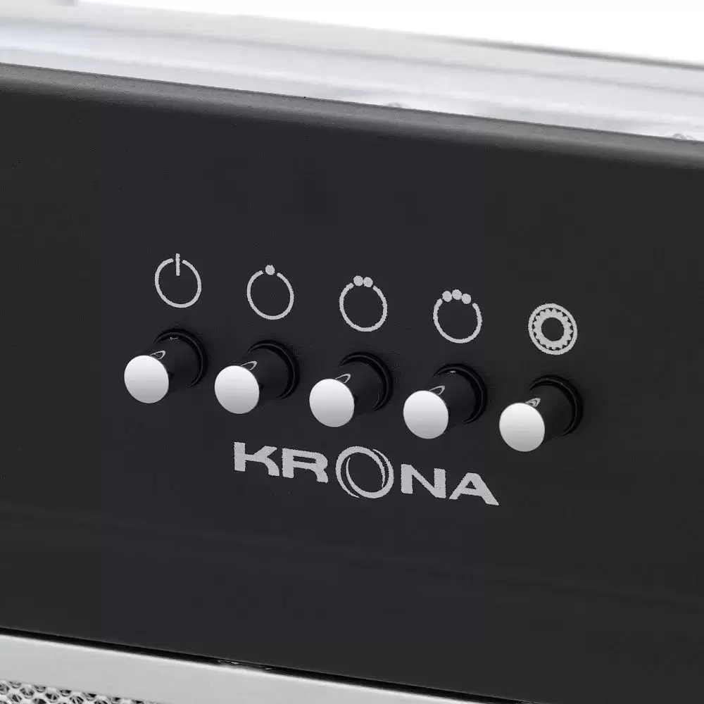 Встраиваемая вытяжка Krona KATE 600 BLACK PB