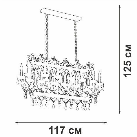 Подвесная люстра Vitaluce V5814 V5814-7/14