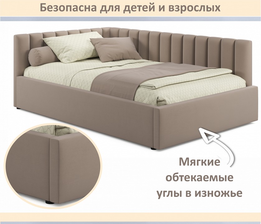 Кровать полутораспальная Milena 1200