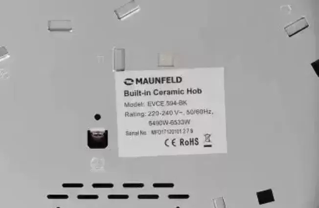 Электрическая варочная панель MAUNFELD EVCE.594-BK