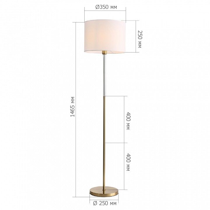 Торшер ST-Luce BLACK+BRASS SL1404.305.01