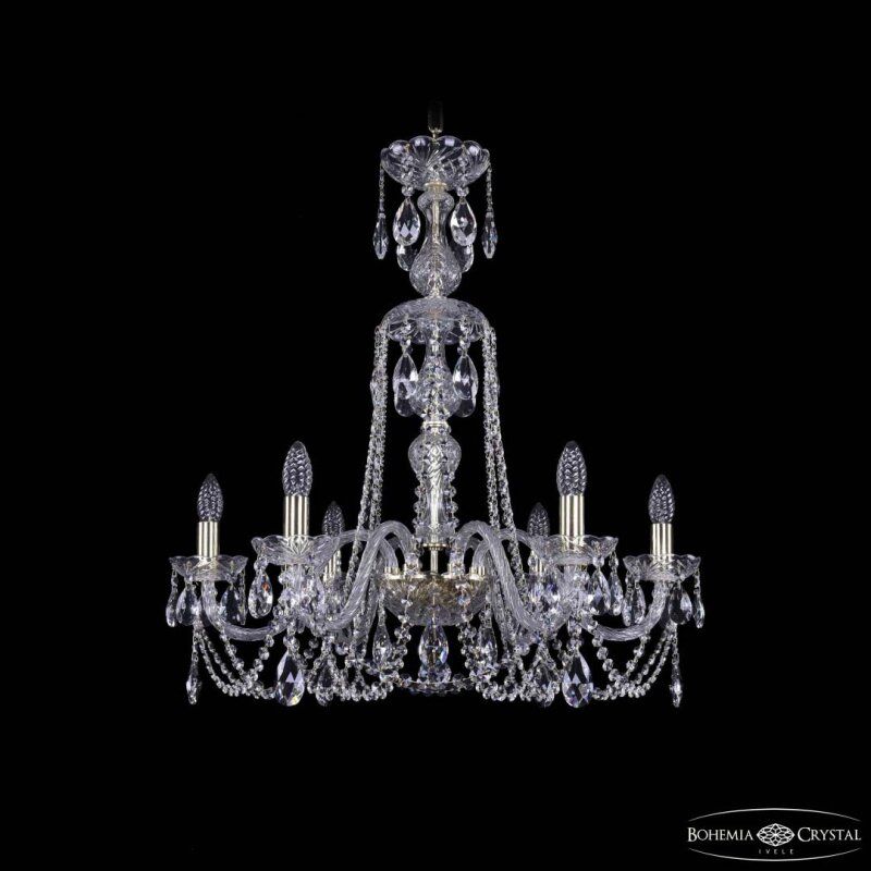 Подвесная люстра Bohemia Ivele Crystal 1402 1402/6/240/XL-73 G