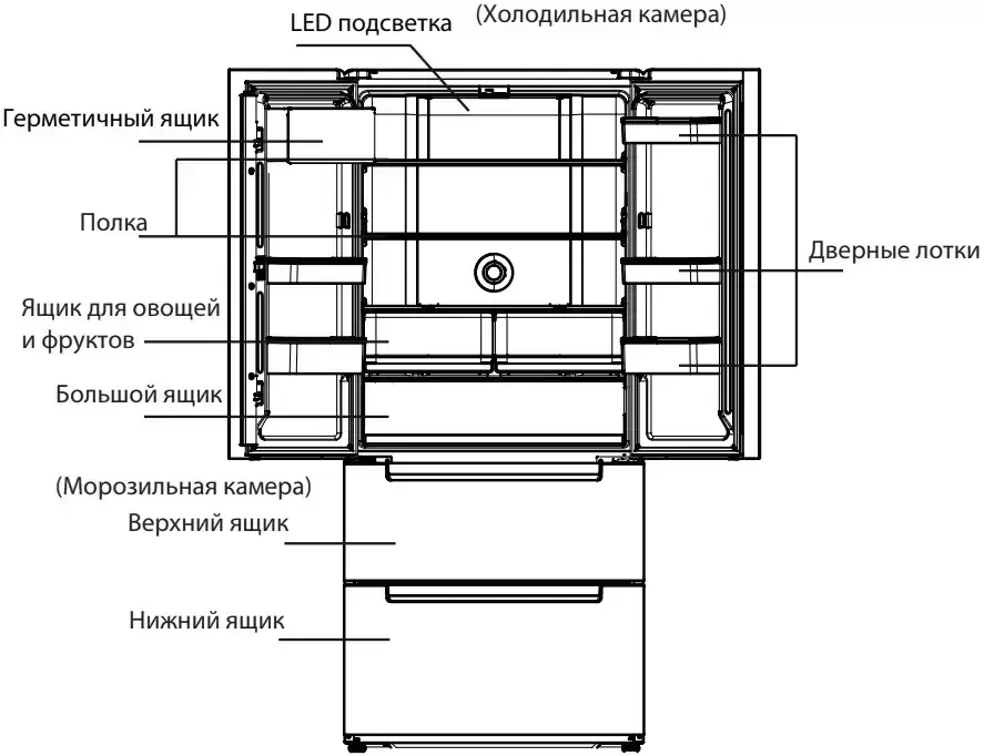 Холодильник Toshiba GR-RF532WE-PGJ(22)