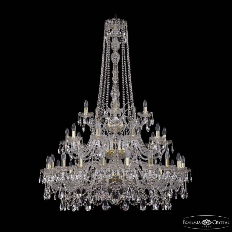 Подвесная люстра Bohemia Ivele Crystal 1411 1411/20+10+5/400/h-158/3d G