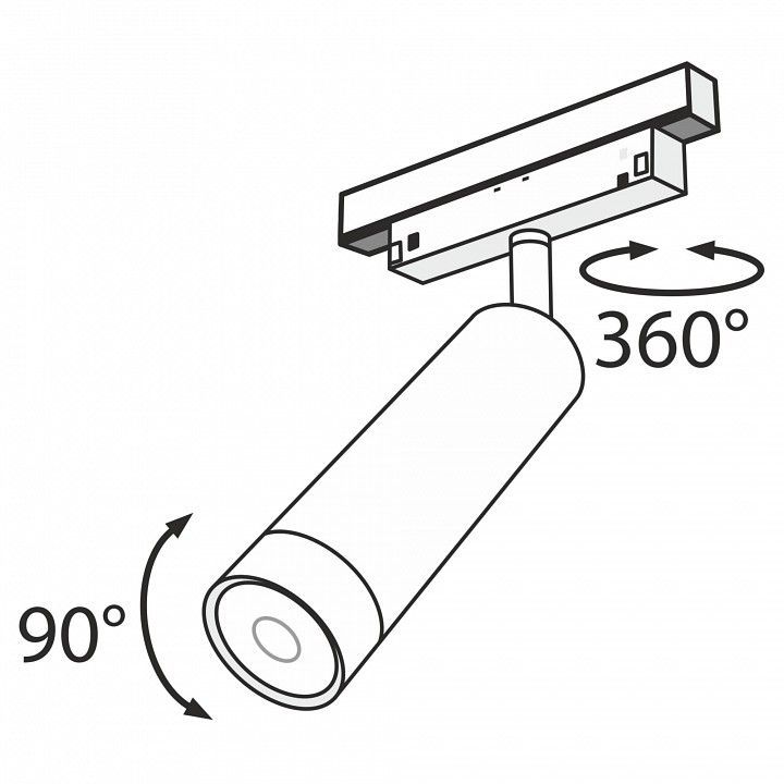 Светильник на штанге Maytoni Technical Фокус TR019-2-7W4K-B