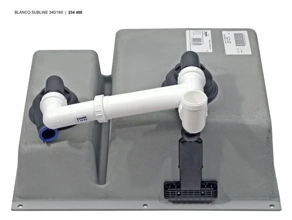 Мойка Blanco SUBLINE 340/160-U черный клапан-автомат InFino 525986