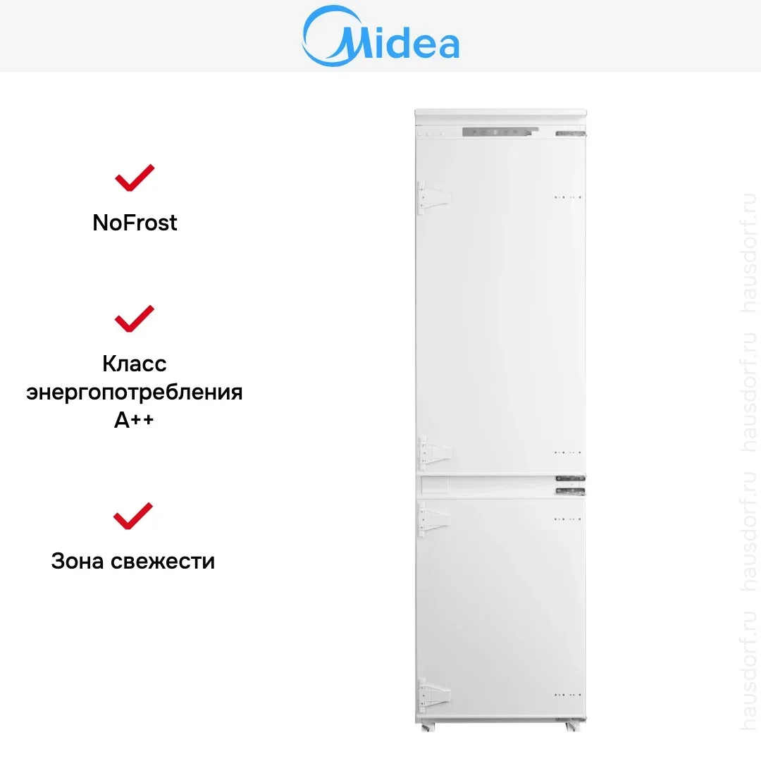 Встраиваемый холодильник Midea MDRE414FGE01