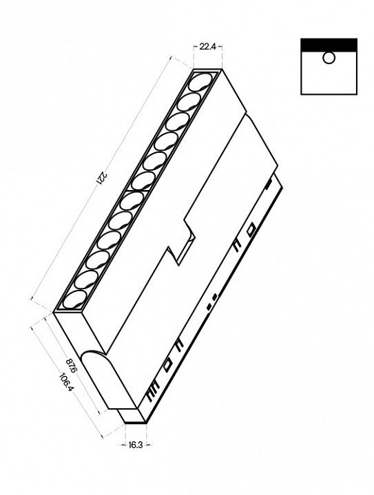 Накладной светильник Maytoni Technical Точки поворотный TR033-2-12W3K-B