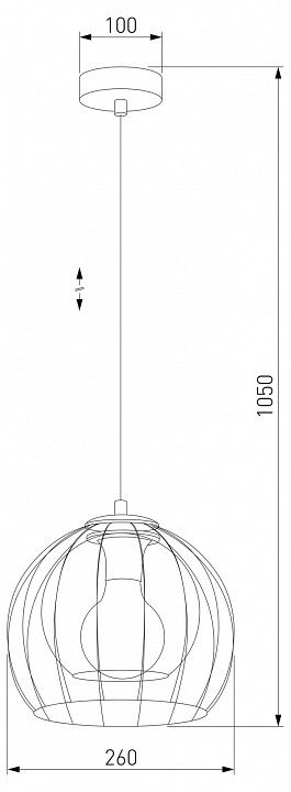 Подвесной светильник TK Lighting Universo 3154 Universo Black