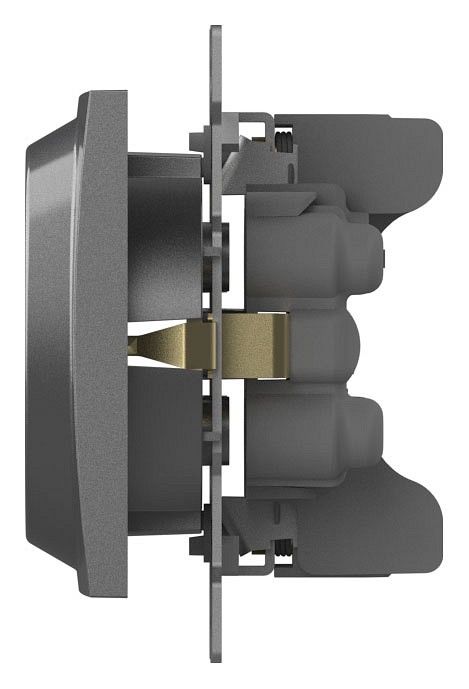 Розетка двойная с заземлением, без рамки Elbi Eleсtriс Zena Vega 609-011000-907