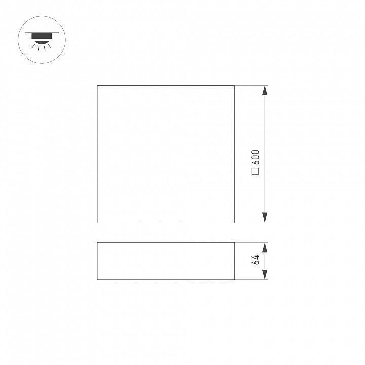 Накладной светильник Arlight QUADRO 041045