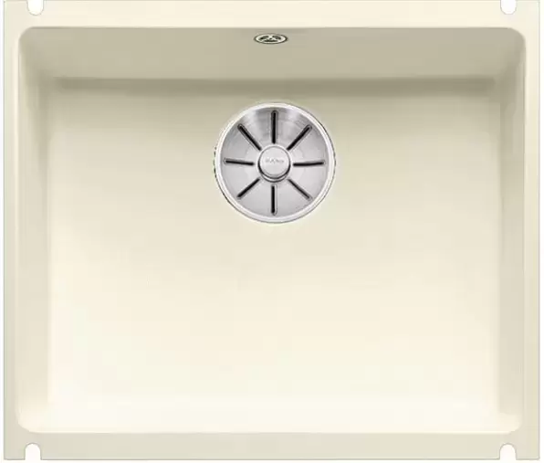 Мойка Blanco SUBLINE 500-U керамика отводная арматура InFino® глянцевая магнолия