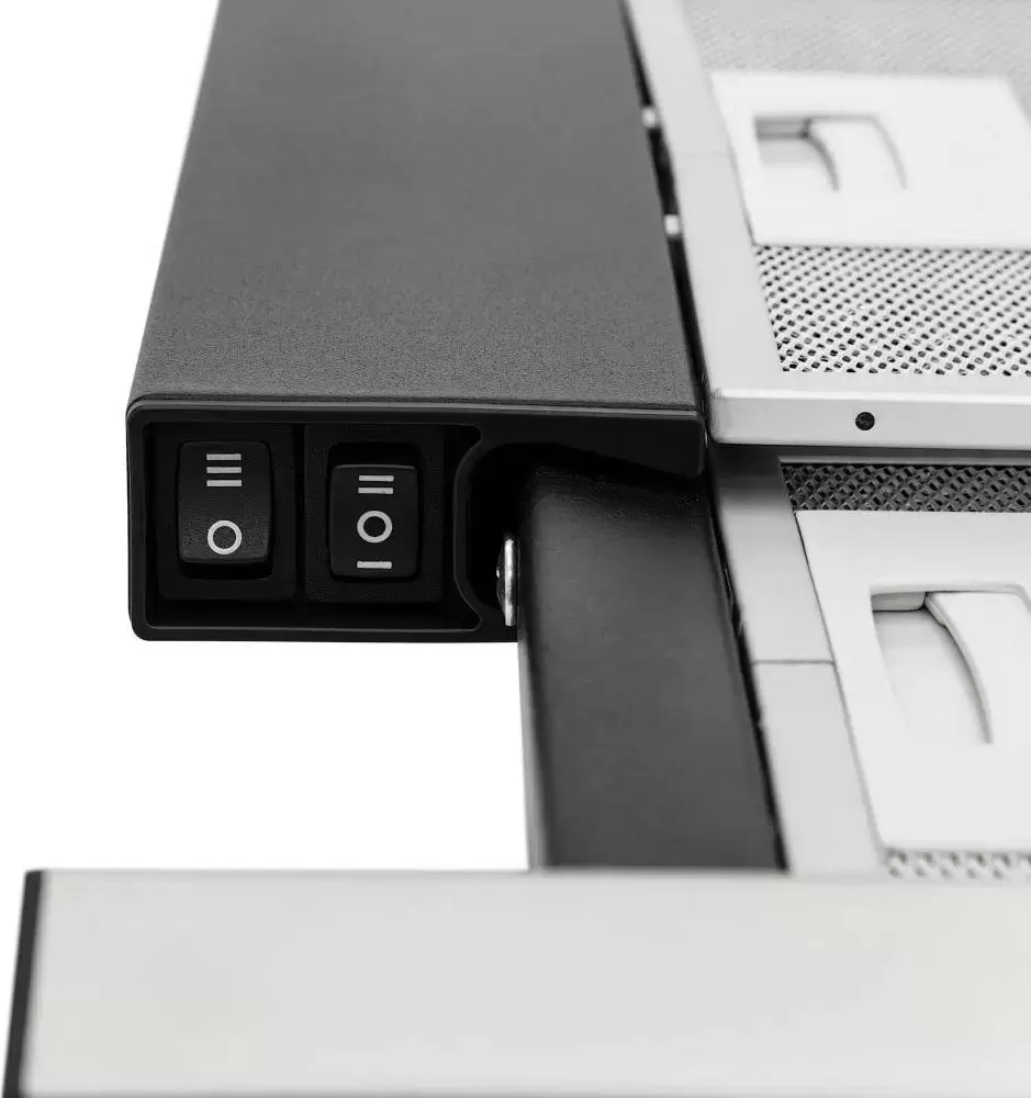 Вытяжка Krona Kamilla slim 600 black/inox (2 мотора)