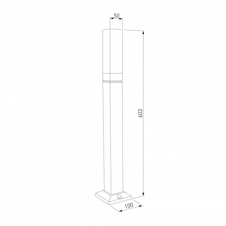 Наземный низкий светильник Elektrostandard  1537 TECHNO LED