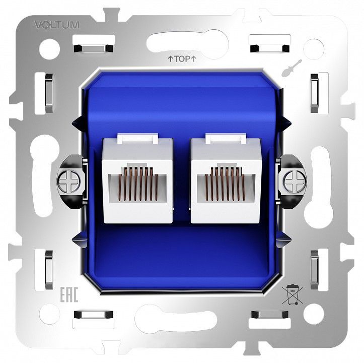 Механизм розетки Ethernet RJ-45 Voltum S70 VLS0602M