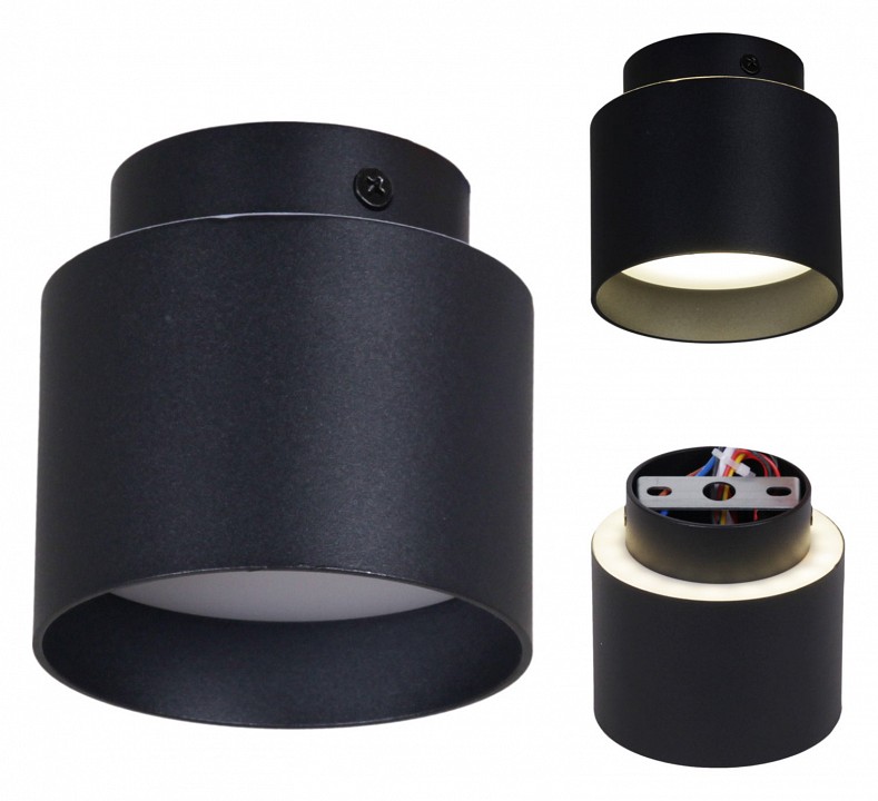 Накладной светильник Reluce Technical 53006 53006-9.5-001IL GX53+LED3W BK