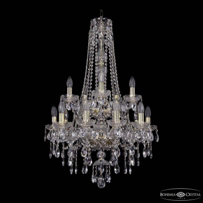 Подвесная люстра Bohemia Ivele Crystal 1415 1415/10+5/200/h-92/2d G