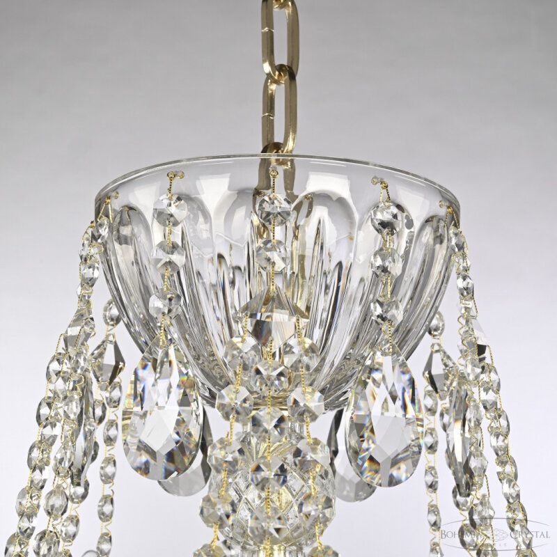 Подвесная люстра Bohemia Ivele Crystal 5413 5413/12+6/300 G Clear/M-1H