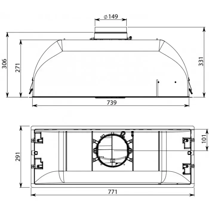 Встраиваемая вытяжка Falmec BUILT-IN 70