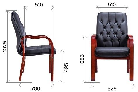 Кресло Everprof Monaco Wood CF 15985, EP-082 W PU Black CF