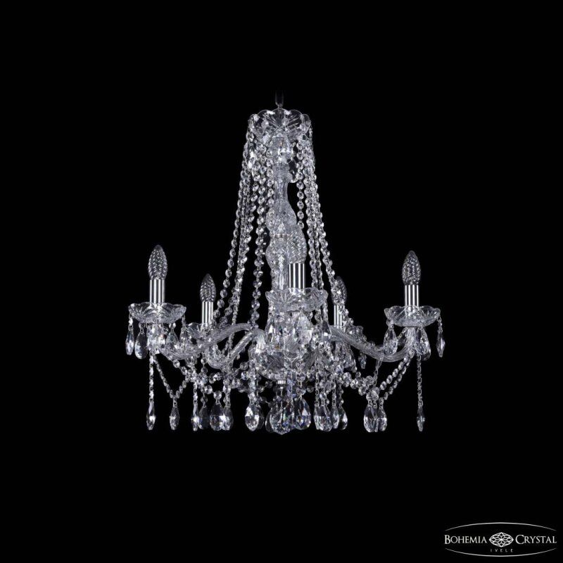 Подвесная люстра Bohemia Ivele Crystal 1413 1413/5/200/h-60 Ni