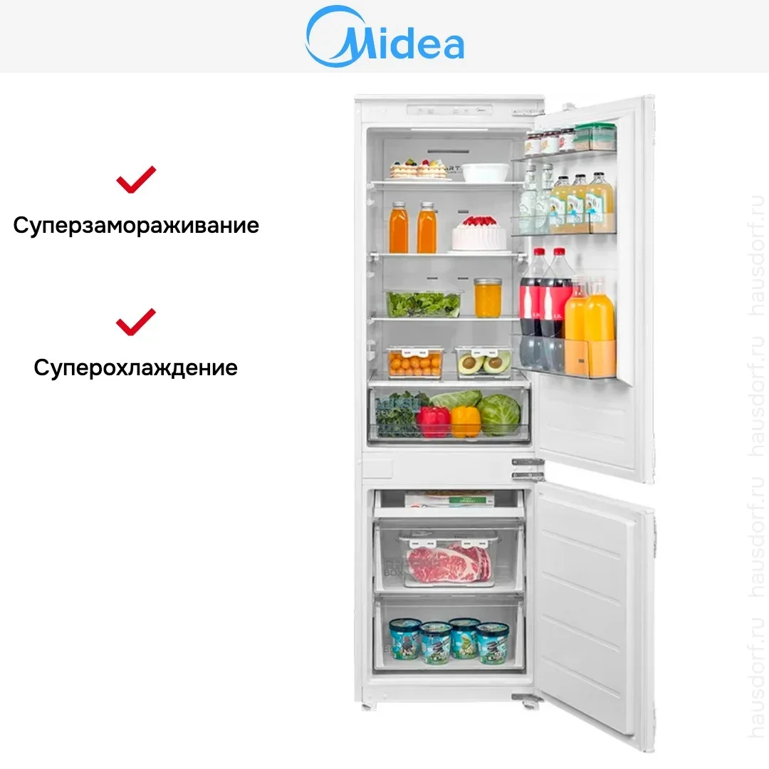 Встраиваемый холодильник Midea MDRE368FGE01