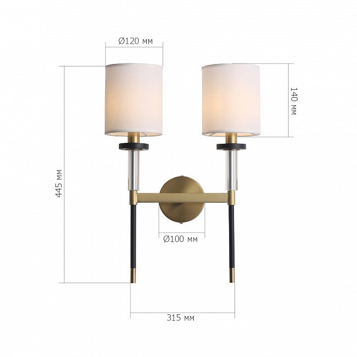 Бра ST-Luce BLACK+BRASS SL1404.301.02